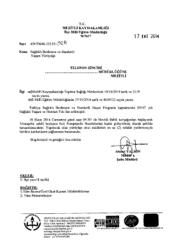 967617 17 EKİ 2014 - mersin - mezitli ilçe millî eğitim müdürlüğü