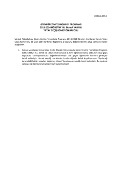 MYO Yatay Ge&ccedil;iş Sonu&ccedil;ları - Mimar Sinan G&uuml;zel Sanatlar &Uuml;niversitesi