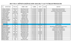Ekim-Kasım-Aralık - Amasya İl M&uuml;ft&uuml;l&uuml;ğ&uuml;