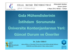 2013 - Adana Bilim ve Teknoloji &Uuml;niversitesi