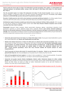 Haziran dış ticaret a&ccedil;ığı altın ithalatı ile beklentileri aştı: 7,9 milyar $