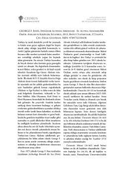 Su Altına Adanmış Bir &Ouml;m&uuml;r: Anılar ve Keşifler