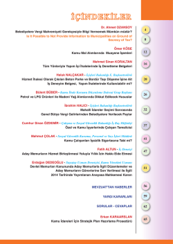 İ&Ccedil;İNDEKİLER