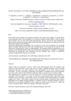 bildiri - Ulusal Mühendislik Ölçmeleri Sempozyumu - 2014