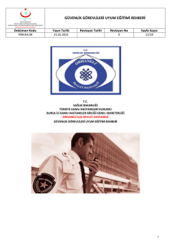 g&uuml;venlik g&ouml;revlileri uyum eğitimi rehberi