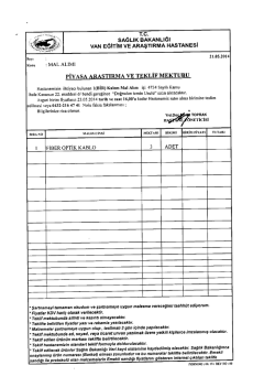 FİBER oPTiK KABLO - Sağlık Bakanlığı