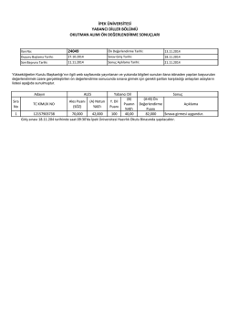 ipek &uuml;niversitesi yabancı diller b&ouml;l&uuml;m&uuml; okutman alımı &ouml;n