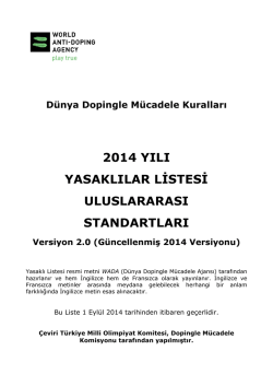 2014 Yasaklılar Listesi