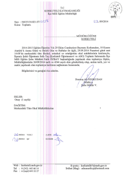 resmi yazı için tıklayınız - Korkuteli İlçe Milli Eğitim Müdürlüğü