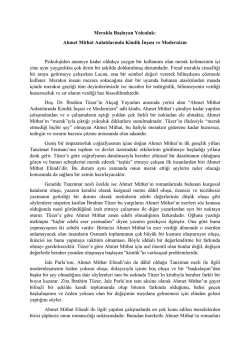 Ahmet Mithat Anlatılarında Kimlik İnşası ve Modernizm