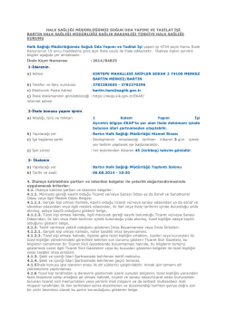 HALK SAĞLIĞI M&Uuml;D&Uuml;RL&Uuml;Ğ&Uuml;M&Uuml;Z SOĞUK ODA YAPIMI VE