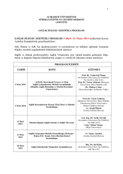 acıbadem &uuml;niversitesi