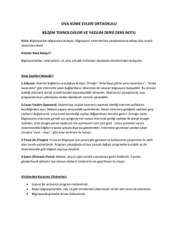 BTY Dersi Virüsler Konusu