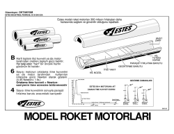 Model Roket Motorları Posteri