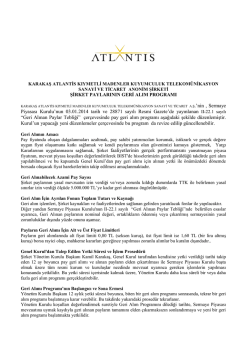 Pay Geri Alım Programı