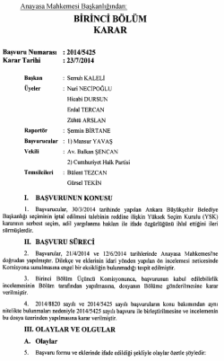 BİRİNCİ BÖLÜM - Resmi Gazete
