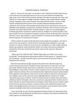 DEMOKRASİ MEŞALESİ : CUMHURİYET Hayat bu&hellip; Her şeyin bir
