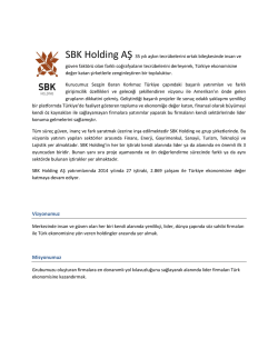 Vizyonumuz Misyonumuz