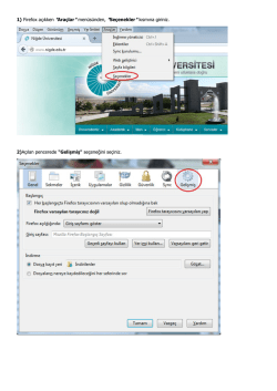 Firefox Yapılandırması