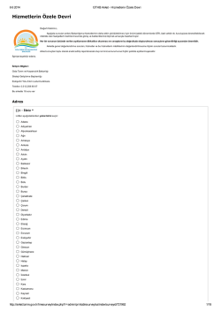 gthb anket - hizmetlerin devredilebilirliği anketi