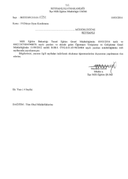 19.D&uuml;nya Oyun Konferansı - reyhanlı il&ccedil;e mill&icirc; eğitim m&uuml;d&uuml;rl&uuml;ğ&uuml;