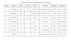 kayseri k&uuml;lt&uuml;r varlıkları koruma b&ouml;lge kurulu kurul &uuml;yeleri