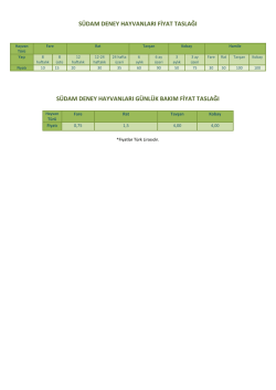 s&uuml;dam deney hayvanları fiyat taslağı s&uuml;dam deney hayvanları