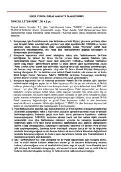 S&Uuml;PER AVANTAJ FIRSAT KAMPANYA