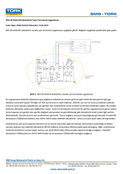 REA 40 Elektrikli Akt&uuml;at&ouml;rl&uuml; Vana Termostat Uygulaması