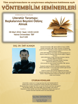 PowerPoint Sunusu - Yalova Üniversitesi | İİBF