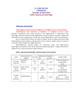 Nil&uuml;fer Vergi Dairesi M&uuml;d&uuml;rl&uuml;ğ&uuml; - Bursa Vergi Dairesi Başkanlığı
