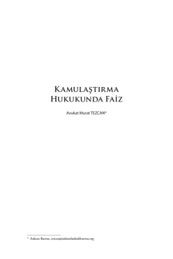 Kamulaştırma Hukukunda Faiz