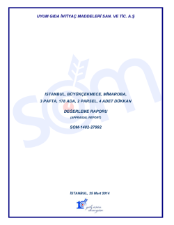 gayrimenkul değerleme raporu