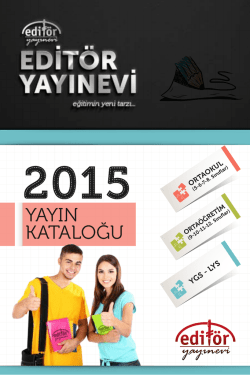 2015 Yayın Kataloğu (PDF)