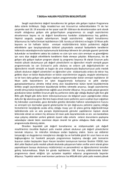 7.B&ouml;l&uuml;m HALKIN POLİSTEN BEKLENTİLERİ