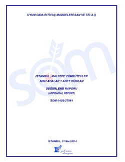 gayrimenkul değerleme raporu