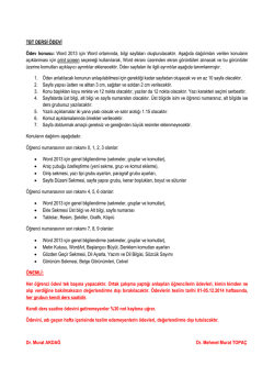 TBT DERSİ &Ouml;DEVİ &Ouml;dev konusu: Word 2013 i&ccedil;in Word ortamında