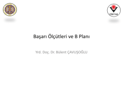 24-Mayıs-2014-Başarı &Ouml;l&ccedil;&uuml;tleri ve B Planı (Yrd. Do&ccedil;. Dr. B&uuml;lent
