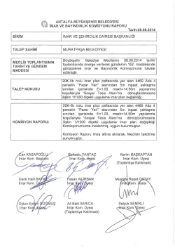 G&uuml;ndemin 36.Maddesi - Antalya Belediyesi