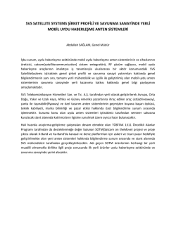 Svs Satellıte Systemsşirket Profili Vesavunma Sanayinde Yerli Mobil