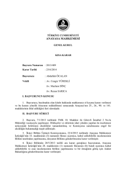 2013-409 aym kısa kararı