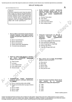 AÖF Devlet Borçları | 2014 Dönem Sonu İNDİR