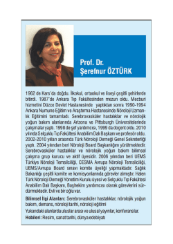Şerefnur Öztürk - Türk Nöroloji Derneği