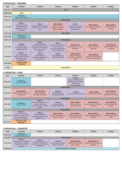 cuma 12 nisan 2014 – cumartesi