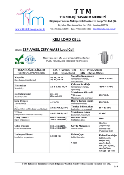 KELI ZSFY-A LOAD CELL - TTM Teknoloji Tasarım Merkezi