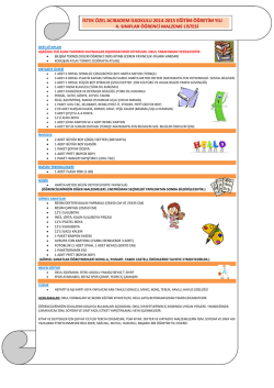 istek &ouml;zel acıbadem ilkokulu 2014-2015 eğitim