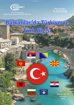 balkanlarda t&uuml;rkiye ve t&uuml;rk algısı