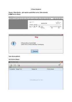 Orka SQL E-posta G&ouml;nderim
