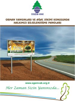 Ogem Vak Yol Kenarı Bilgilendirme Panoları