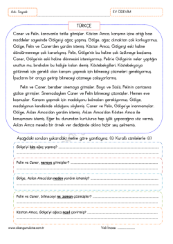 1.Sınıf 16 Nisan 2014 Ev &Ouml;devi Ev &Ouml;devi &Ccedil;alışmamız